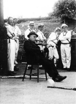 Stephen Baldwin with The Travelling Morrice, 1952