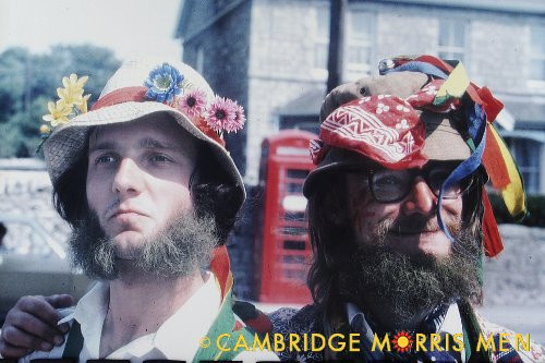 Portrait of two Cambridge Morris Men, 1976